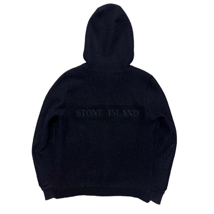 Stone Island Knit Full Zip Backprint Hoodie - Known Source