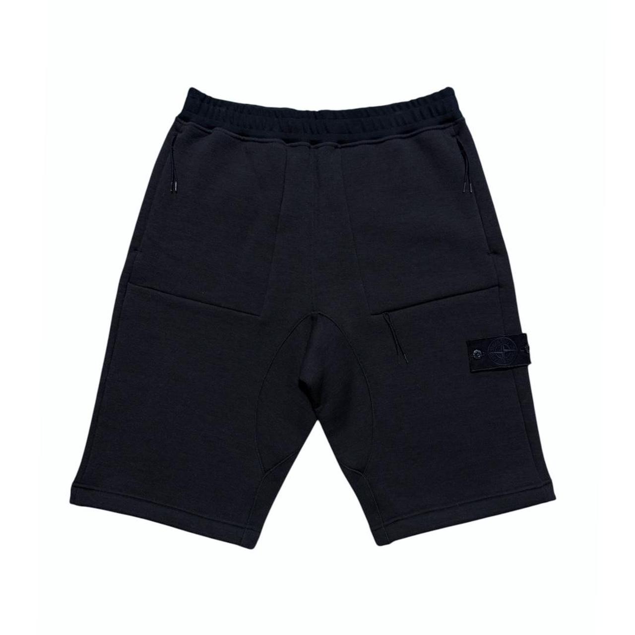 Stone Island Navy Ghost Cotton Shorts