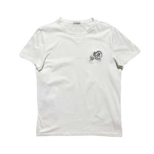 Moncler White Side Logo T-Shirt