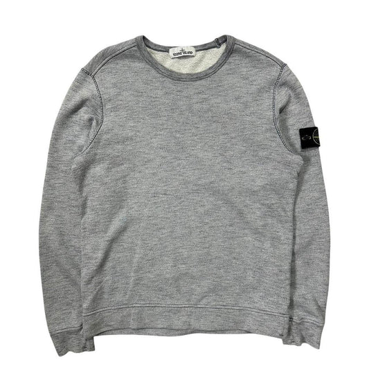 Stone Island Grey/Blue Grain Crewneck