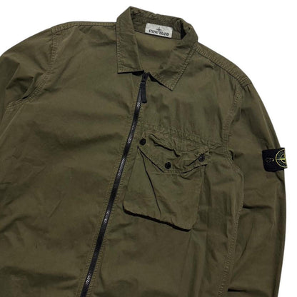 Stone Island Canvas Overshirt | XL, Olive