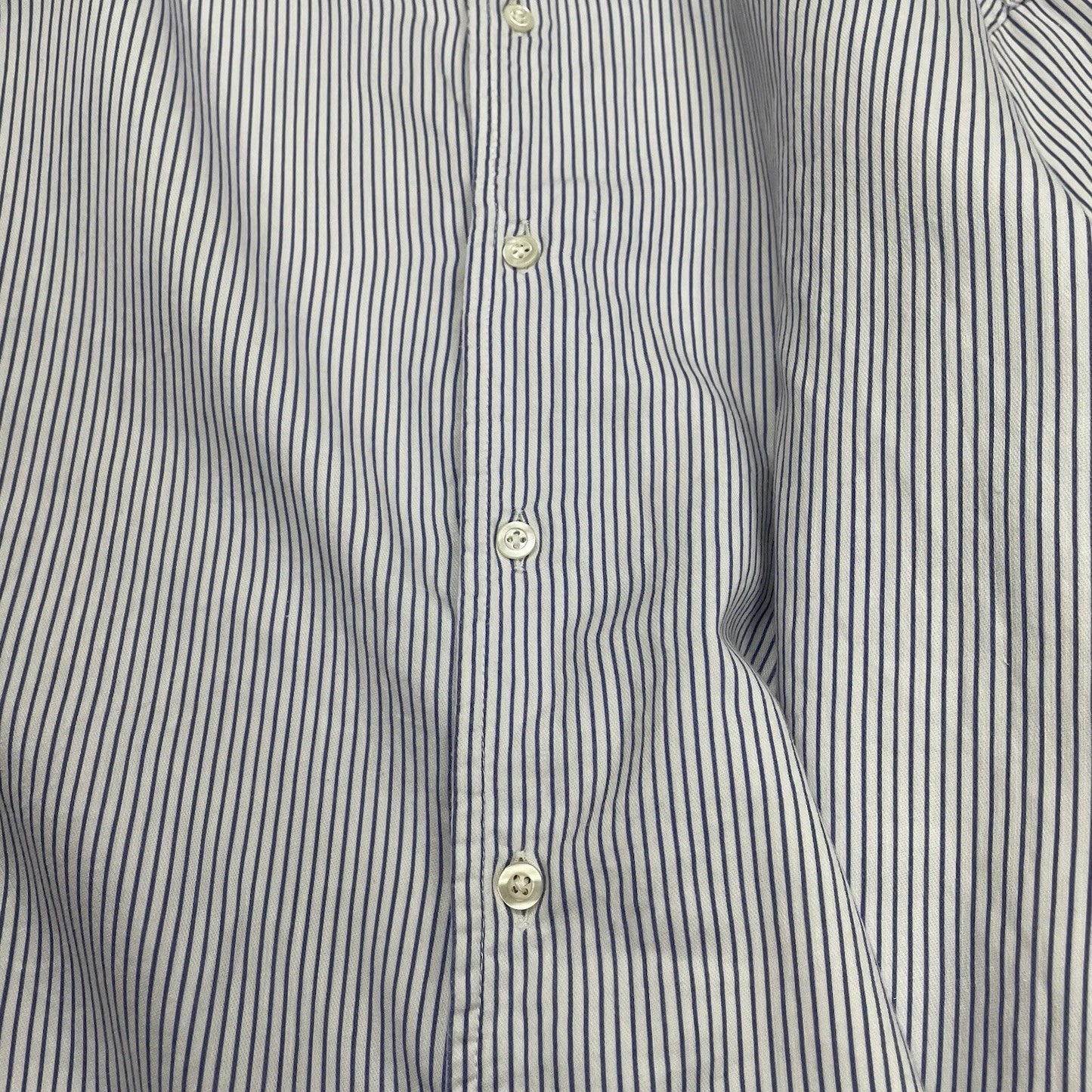 Vintage Stone Island Marina Striped Shirt, Size Large | O/S, Blue and White