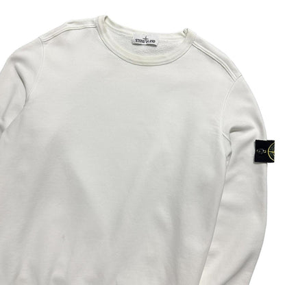 Stone Island White Pullover Crewneck