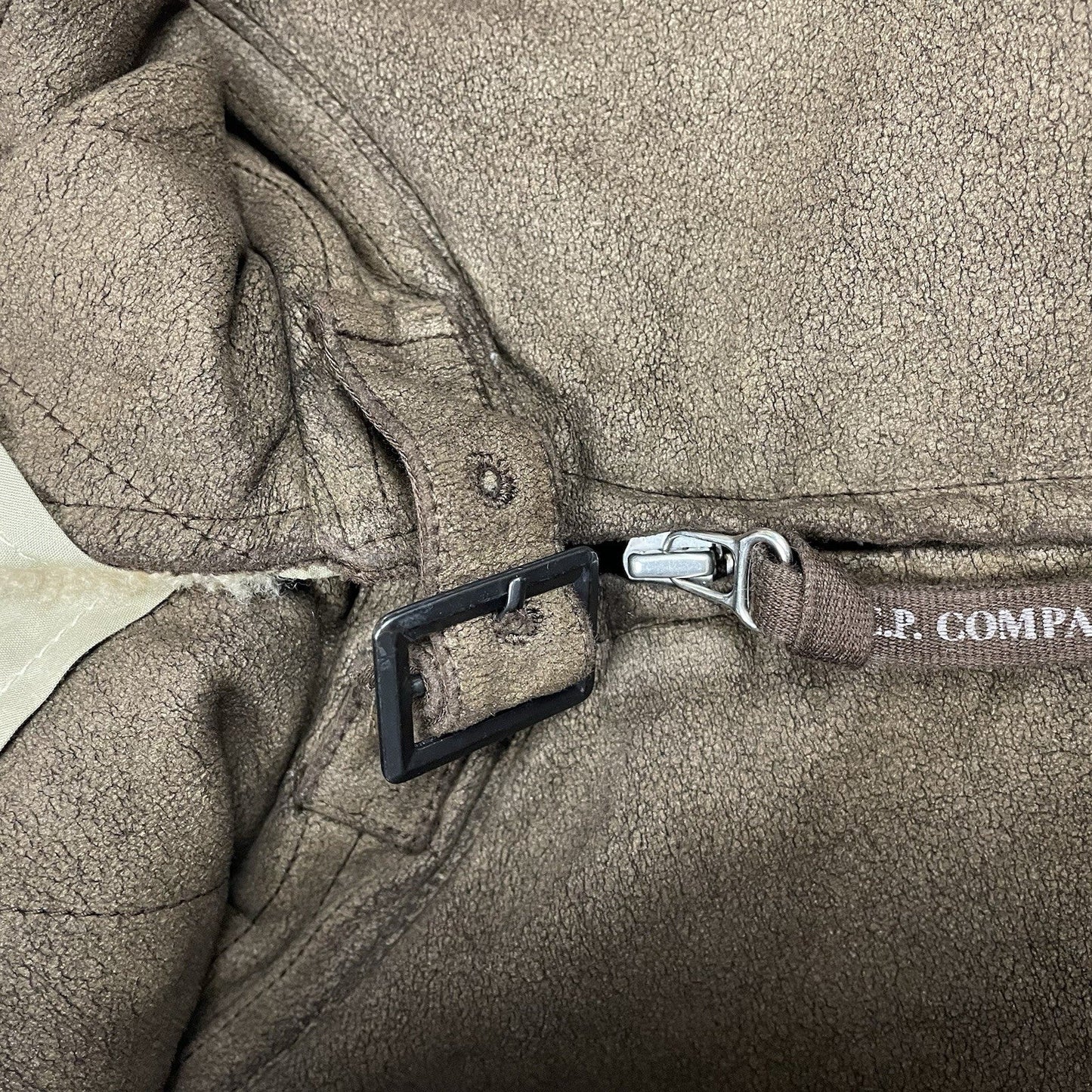 Vintage C.P. Company Flight Jacket, Size Large | O/S, Brown