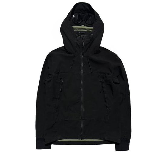 CP Company Black Soft Shell Goggle Jacket