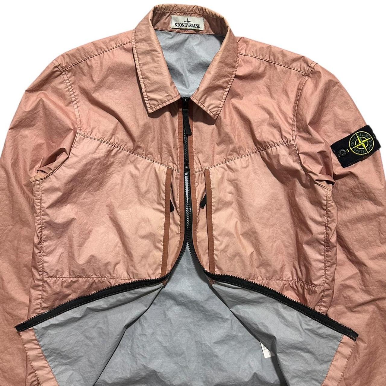 Stone Island Dust Pink Membrana Overshirt Jacket