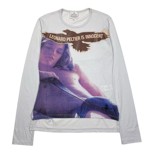 Vivienne Westwood Leonard Peltier Is Innocent T-Shirt, Size Medium | O/S, Red