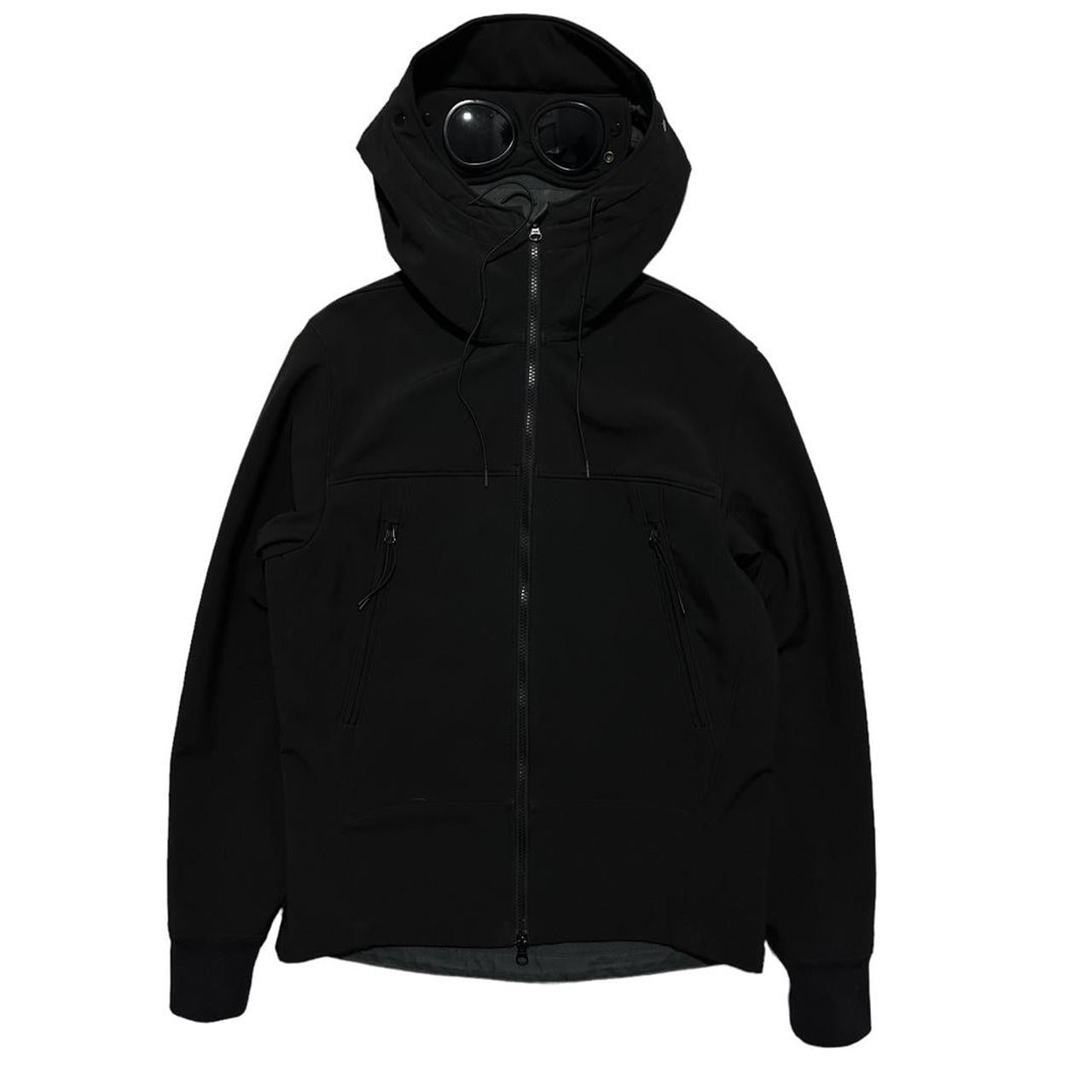 CP Company Black Soft Shell Goggle Jacket