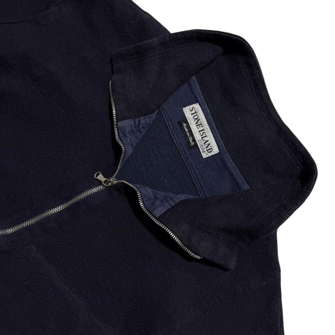 Stone Island Wool Zip Down Pullover