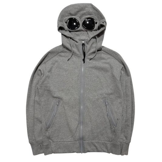 CP Company Grey Full Zip Goggle Hoodie