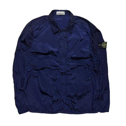 Stone Island Nylon Metal Blue Overshirt - Known Source