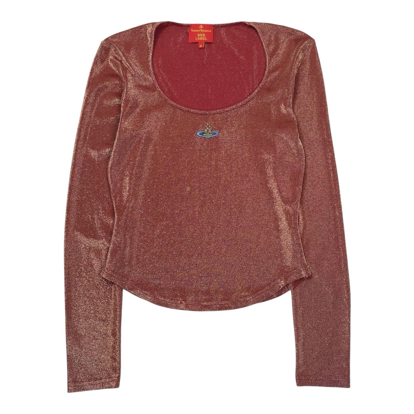 Vivienne Westwood Lurex Top, Size Medium | O/S, Red