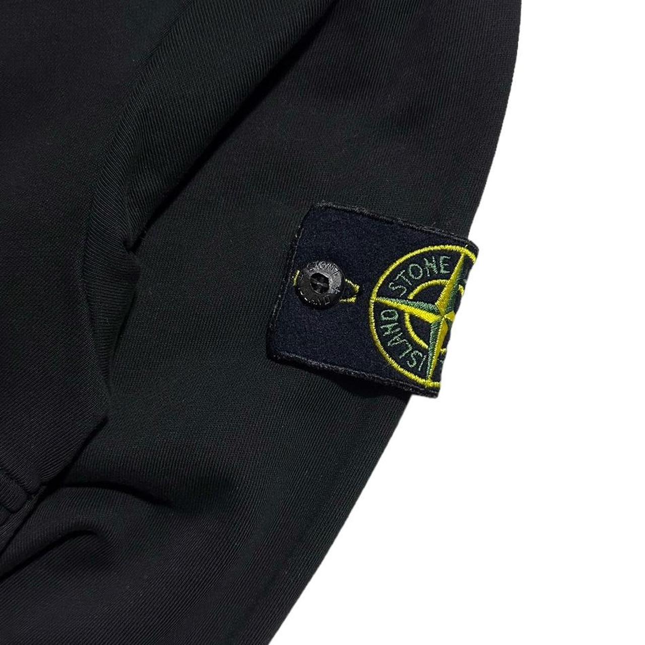 Stone Island Double Zip Black Hoodie