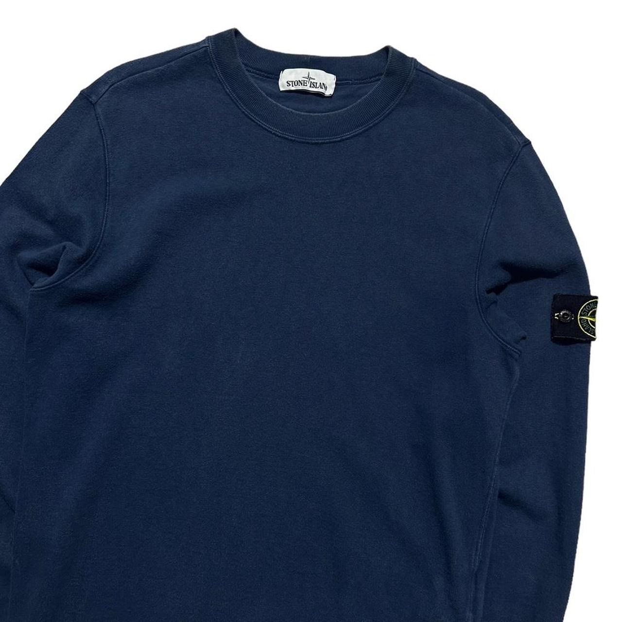 Stone Island Blue Pullover Crewneck