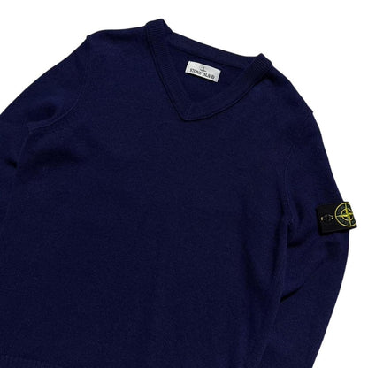 Stone Island Wool V-Neck Pullover