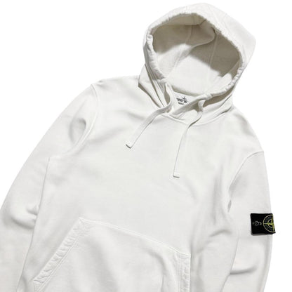 Stone Island White Pullover Hoodie