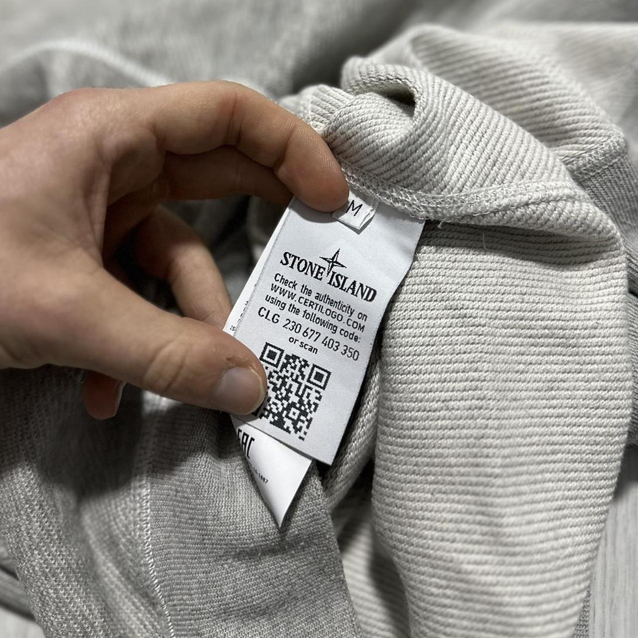 Stone Island Grey Pullover Crewneck