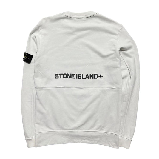 Stone Island White Pullover Crewneck