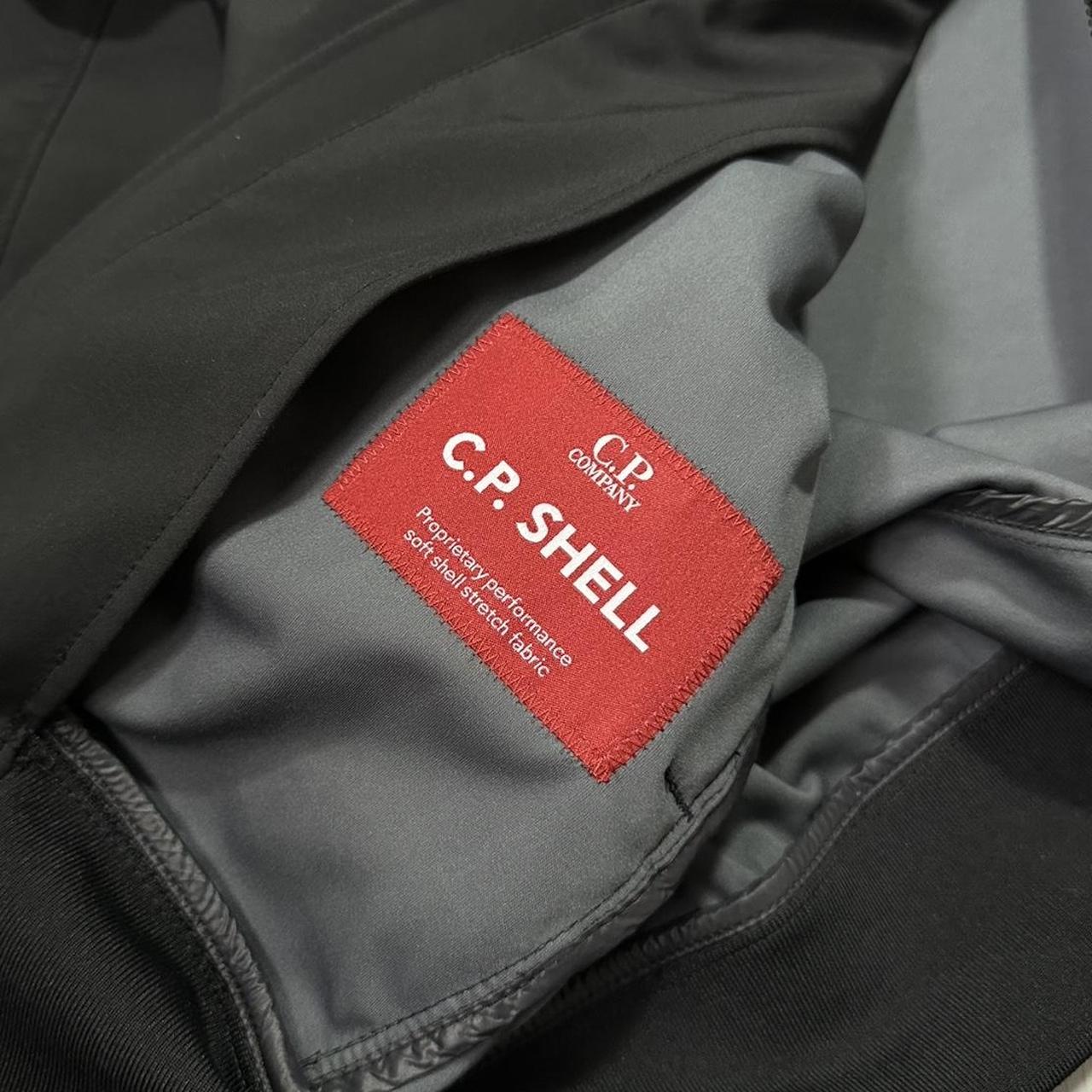 CP Company Black Soft Shell Goggle Jacket