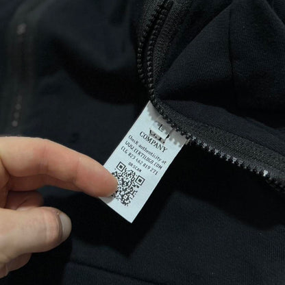 CP Company Black Full Zip goggle Hoodie