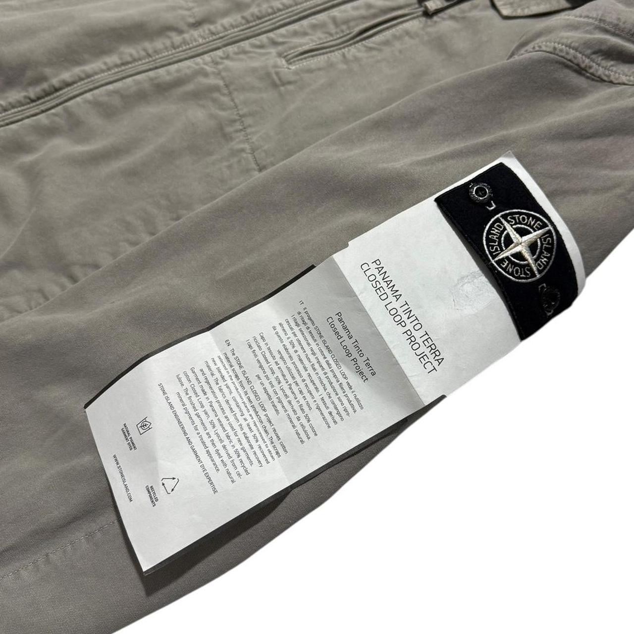 Stone Island Tinto Terra Panama Jacket | Large, Taupe