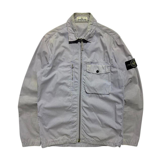 Stone Island Lavender Canvas Overshirt