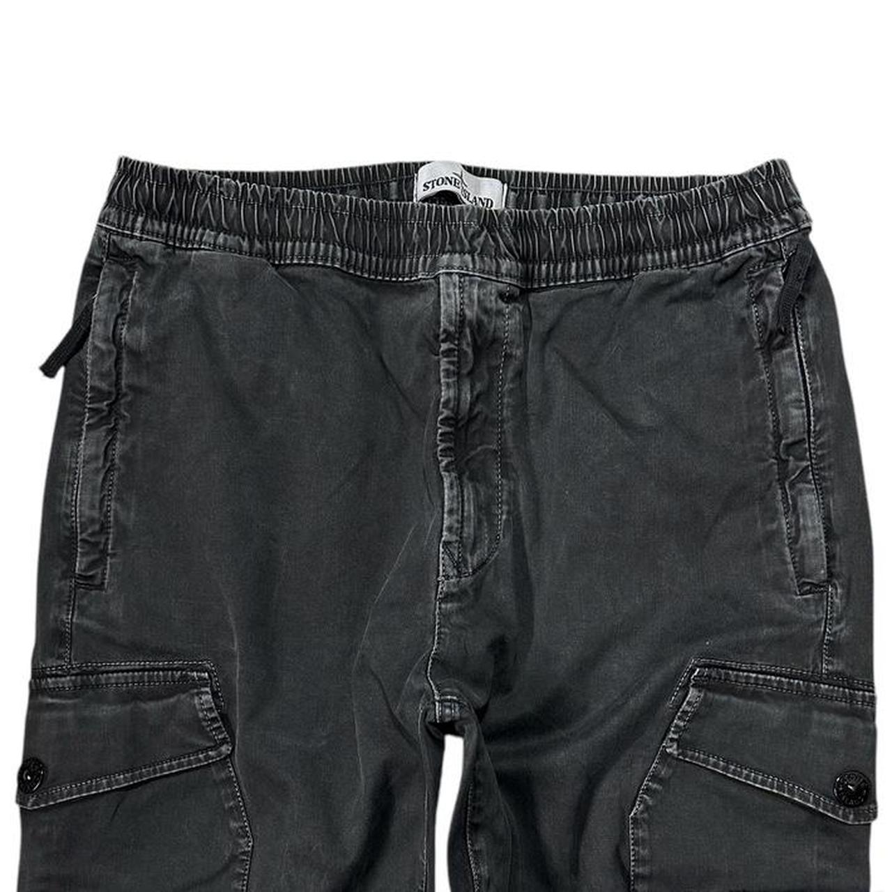 Stone Island Black Cargo Trousers | W32, Black – Known Source