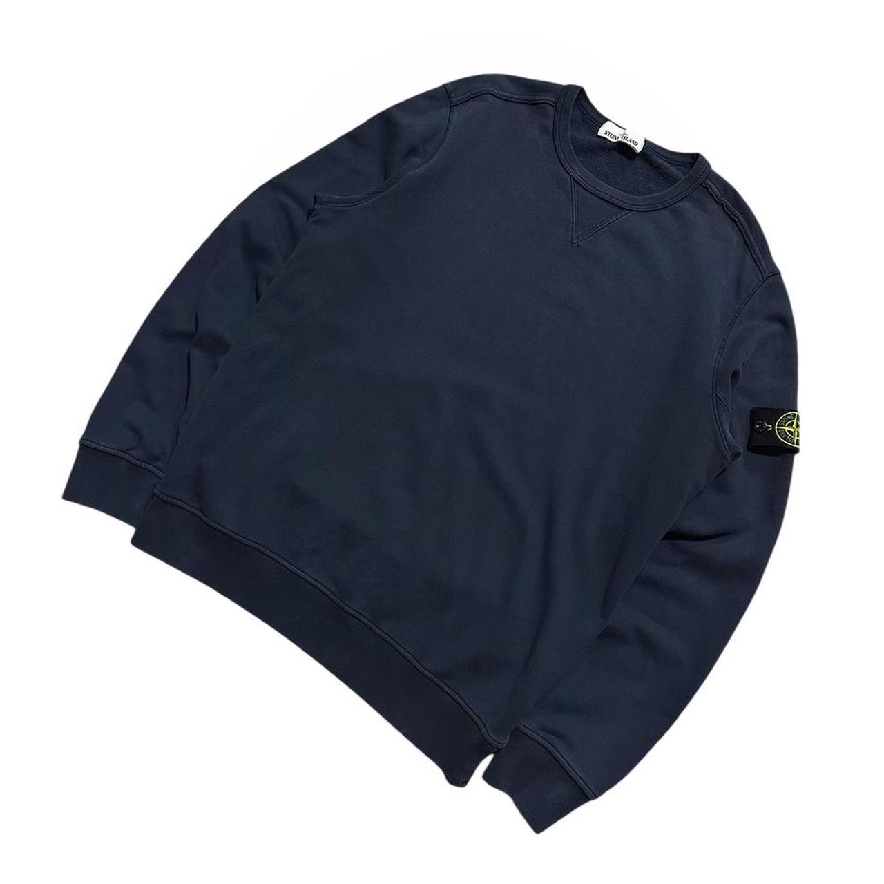 Stone Island Navy Pullover Crewneck | XL, Navy