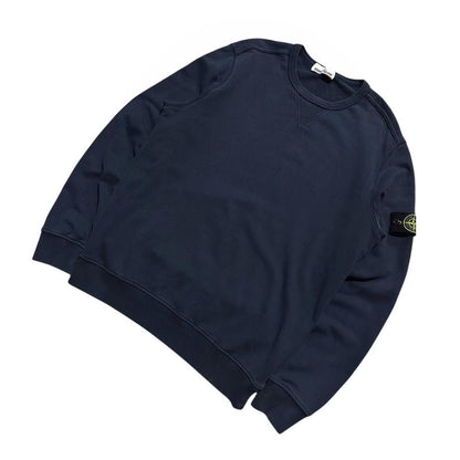 Stone Island Navy Pullover Crewneck | XL, Navy