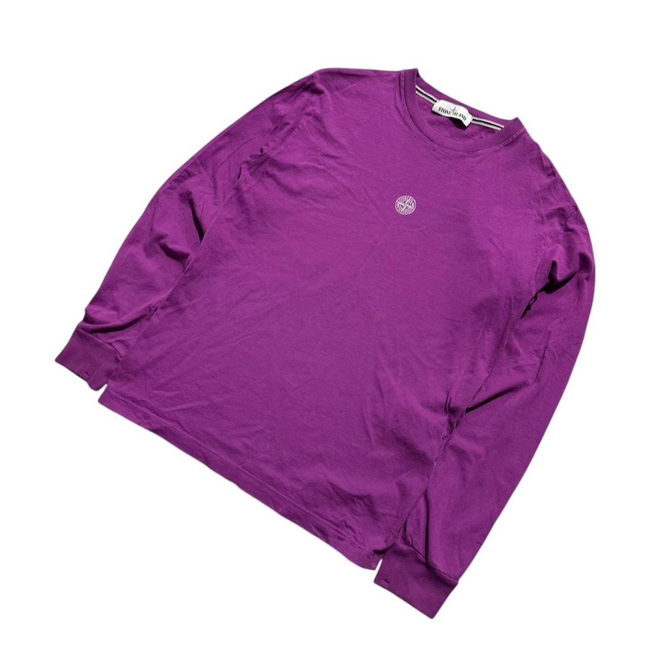 Stone Island Purple Long Sleeve Top