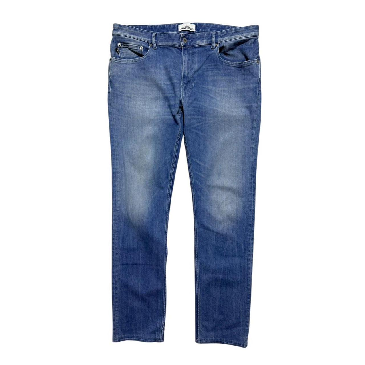 Stone Island Denim Jeans | W34, Red