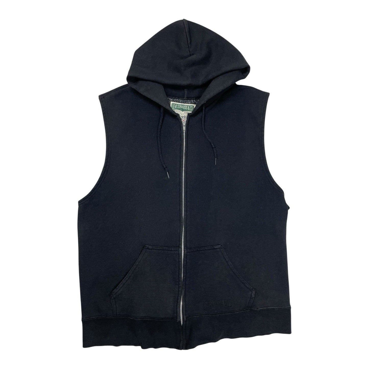 Vintage Levi's Sleeveless Hoodie, Size Large | O/S, Black