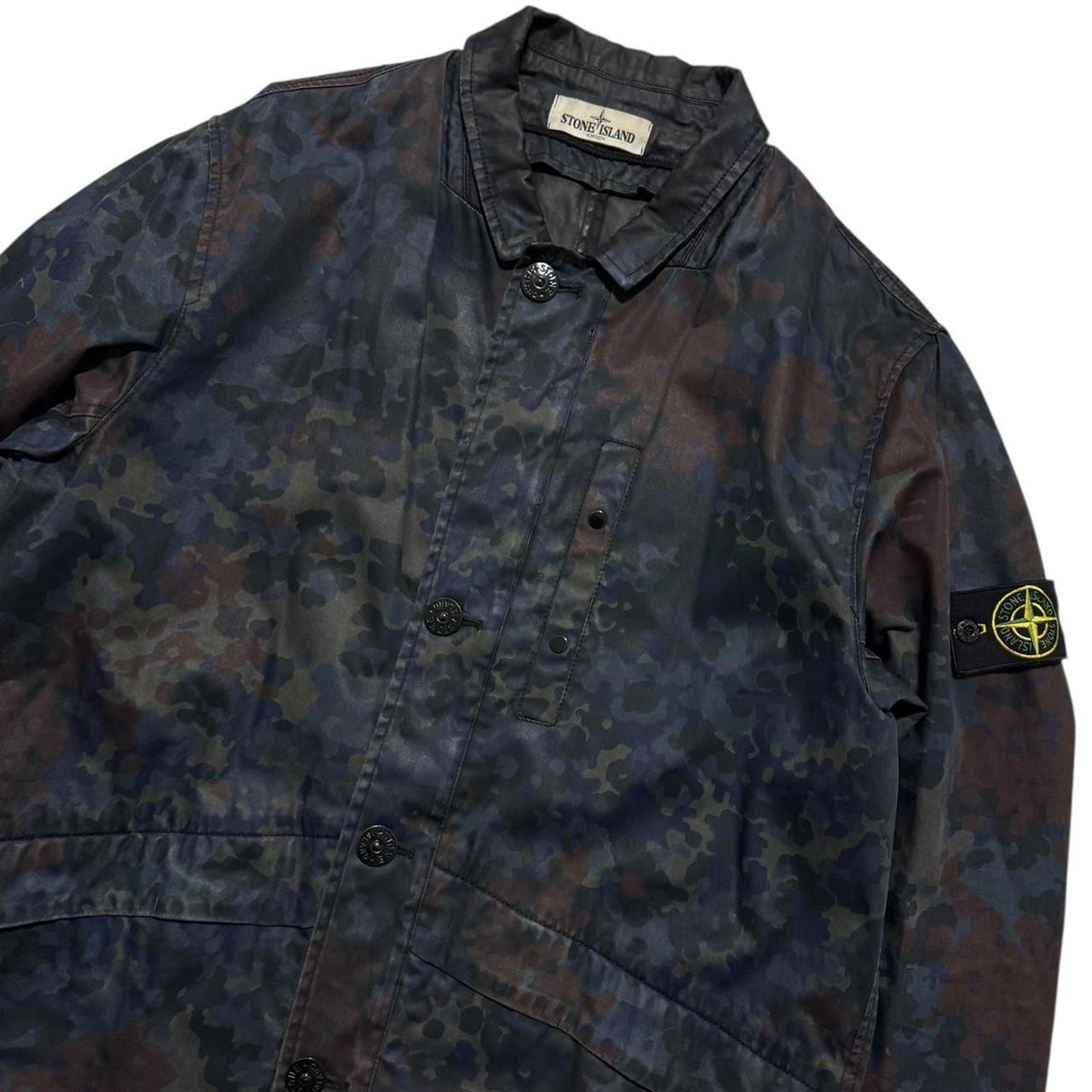 Stone Island Raso Gommato Camo Print Jacket