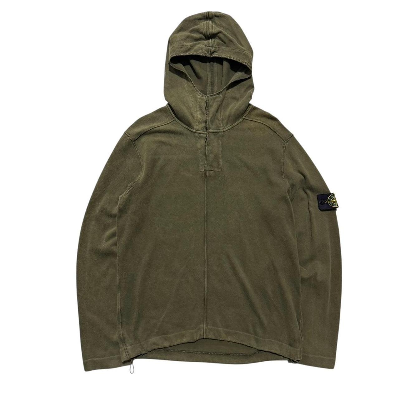Stone Island Khaki Pullover Hoodie