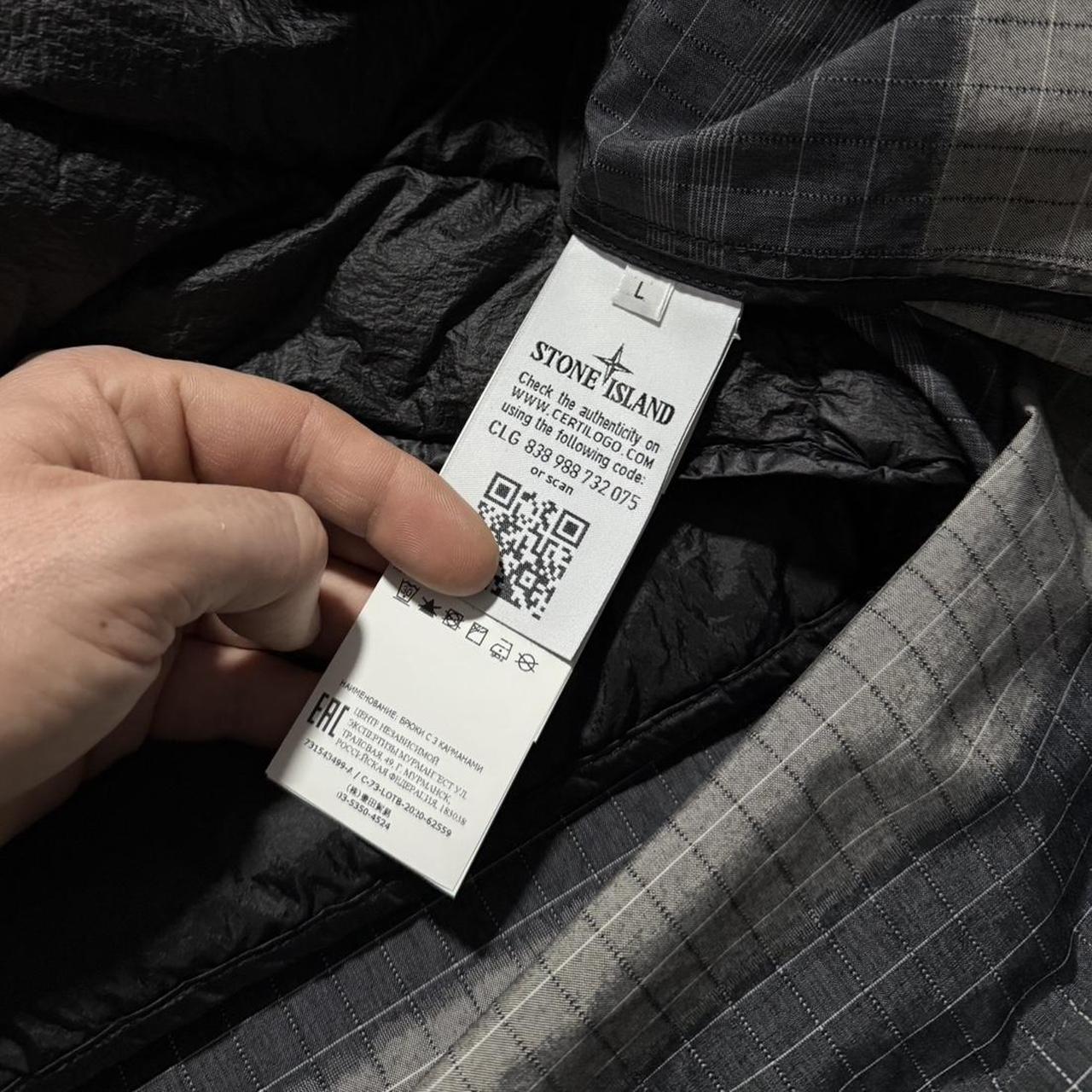 Stone Island Reflective Ripstop Chine Jacket | Large, Gray