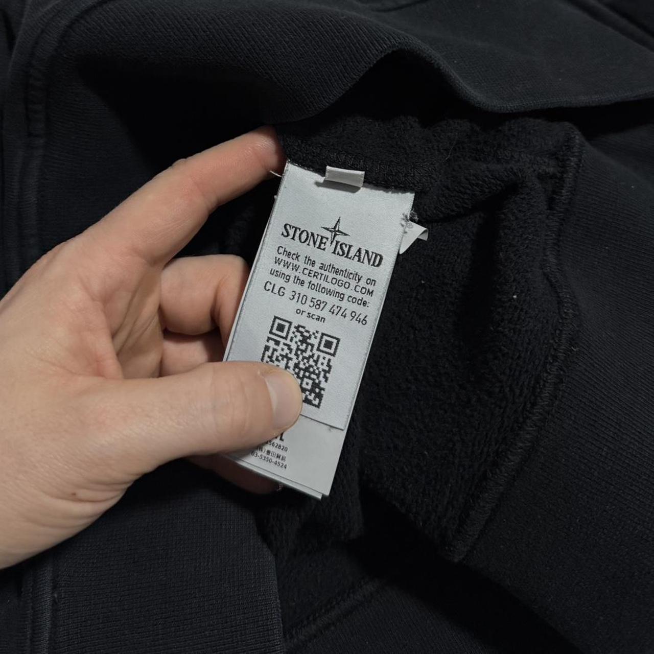 Stone Island Black Pullover Hoodie