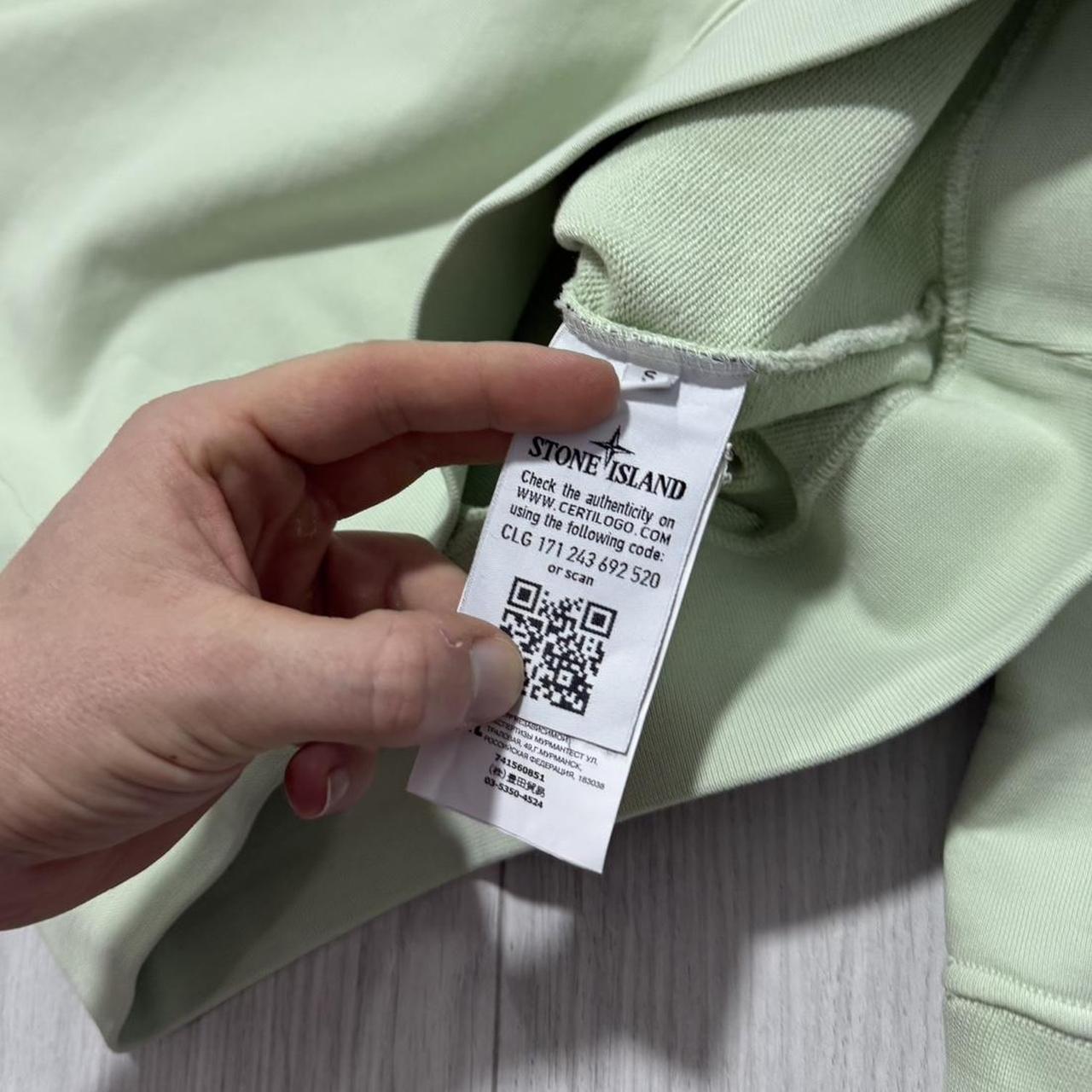 Stone Island Lime Pullover Crewneck