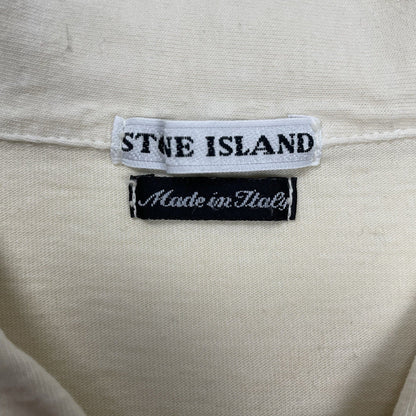 Vintage Stone Island Compact Polo Shirt, Size Large | O/S, Cream