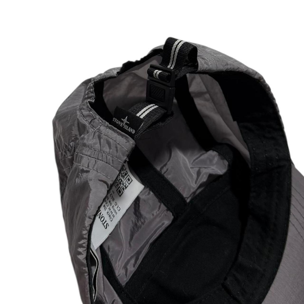Stone Island Silver Nylon Metal Cap | O/S, Silver