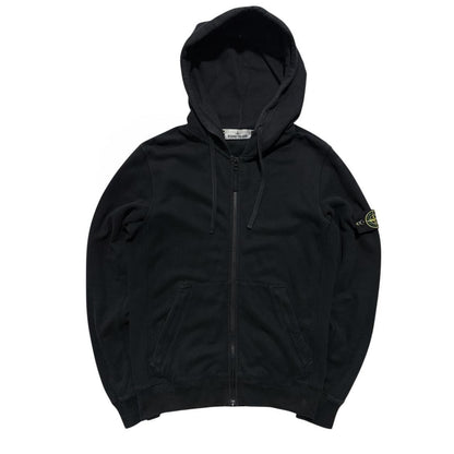 Stone Island Black Full Zip Hoodie