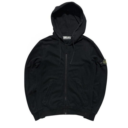 Stone Island Black Full Zip Hoodie