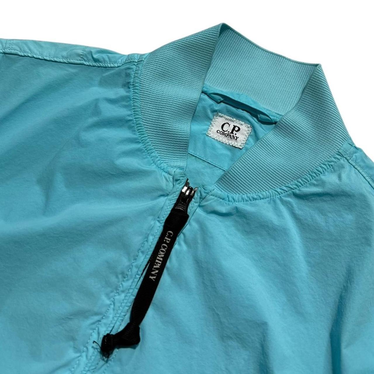 CP Company Light Blue Nylon Bomber Jacket