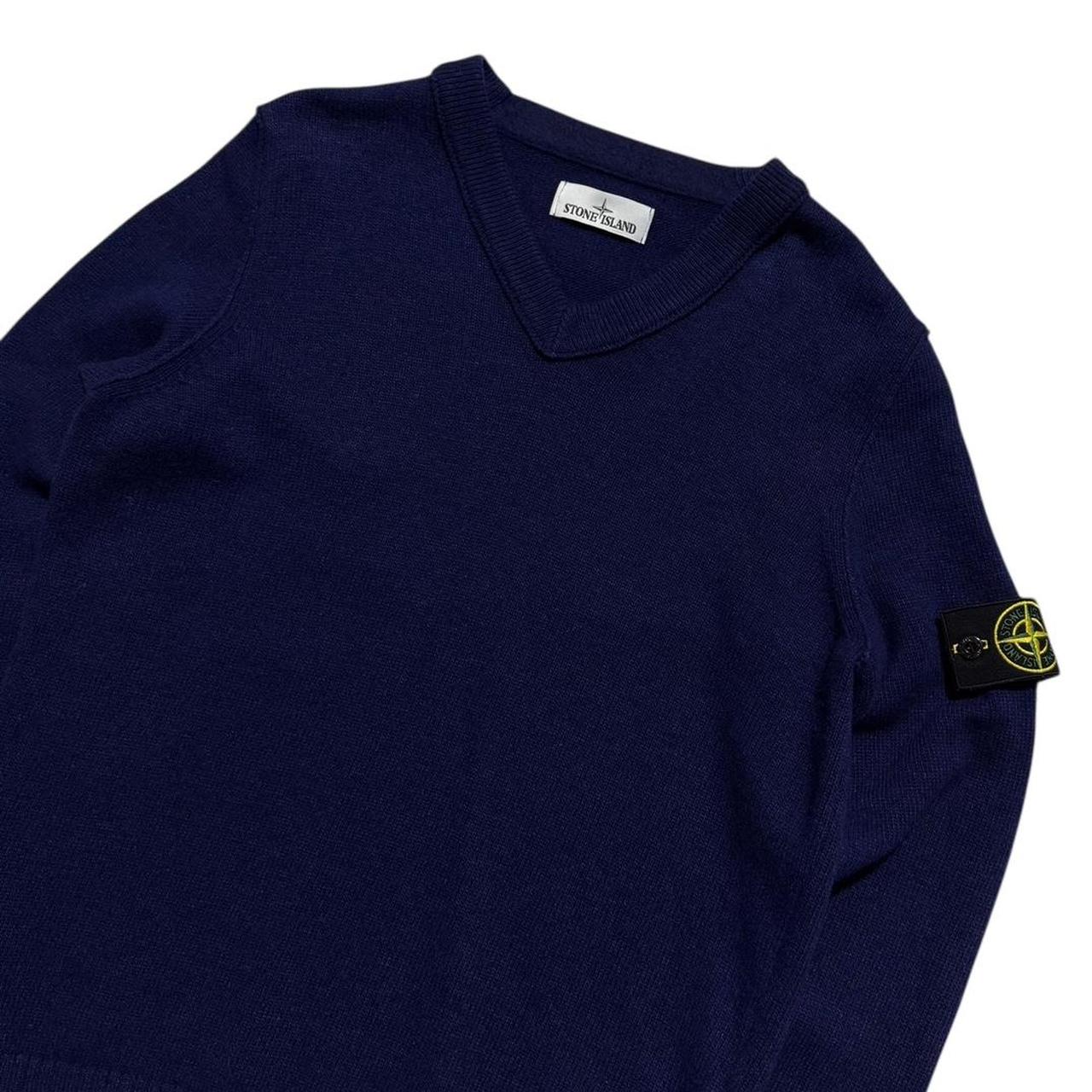 Stone Island Wool V-Neck Pullover