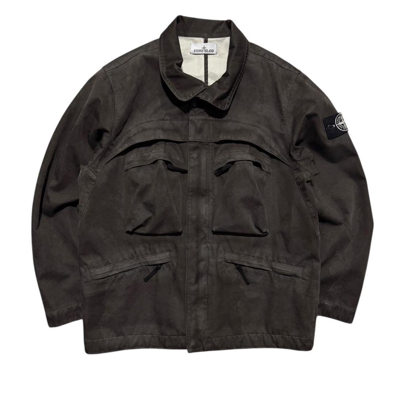 Stone Island 2025 Raso Gommato Laser Camo Jacket