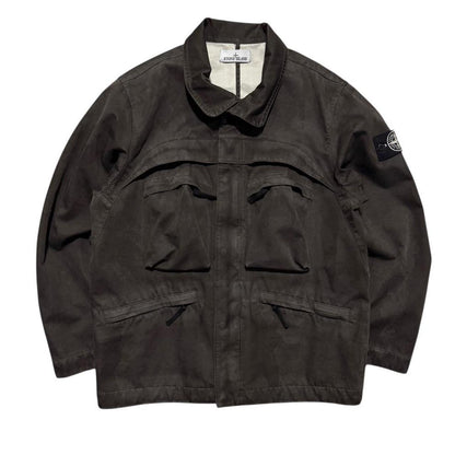 Stone Island 2025 Raso Gommato Laser Camo Jacket