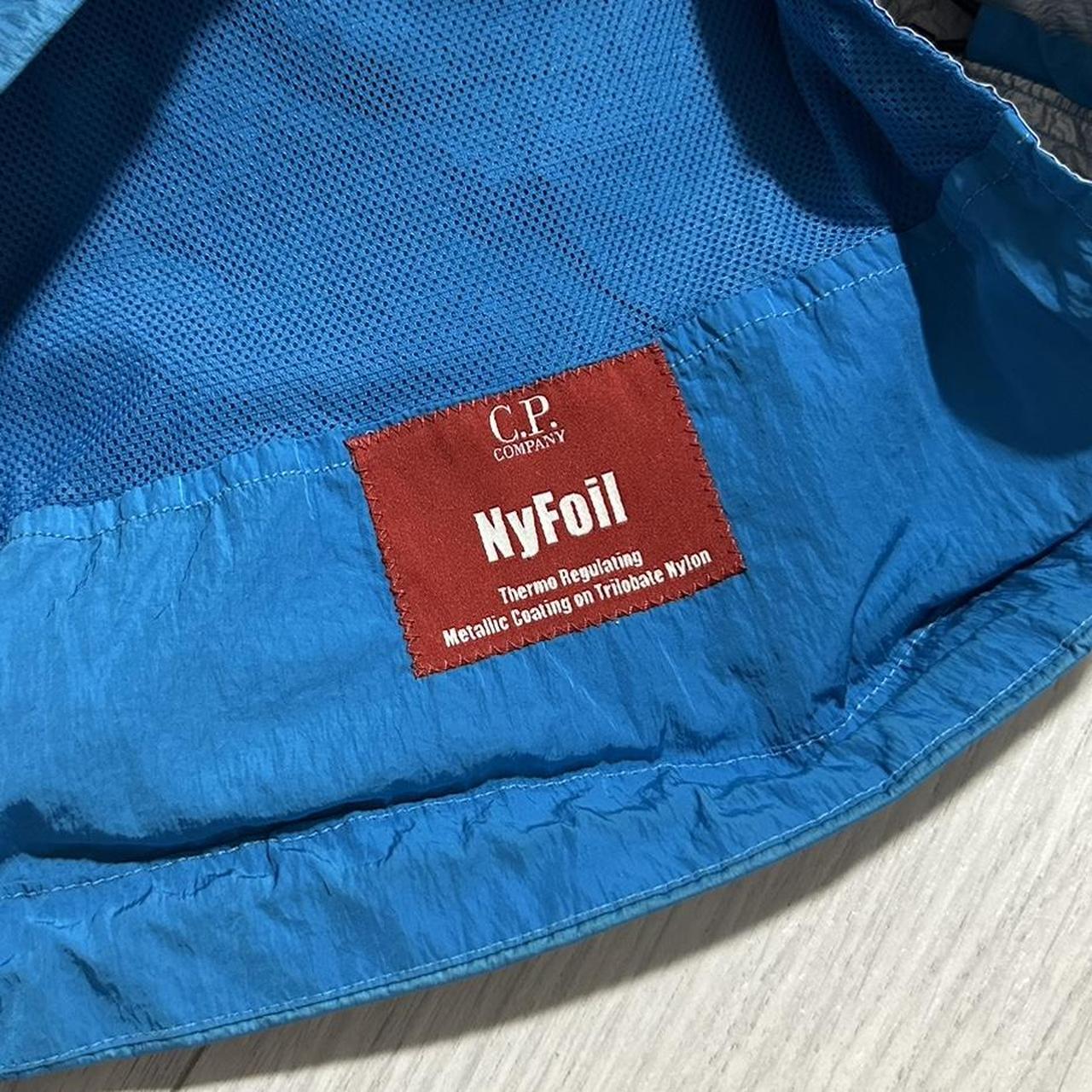 CP Company Nyfoil Blue La Mille Goggle Jacket