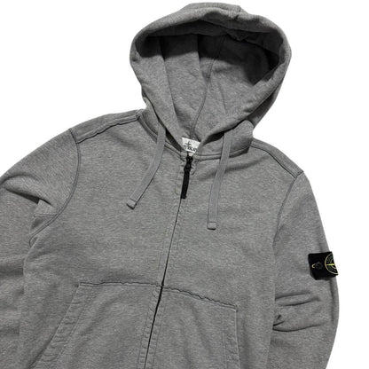 Stone Island Grey Full Zip Hoodie