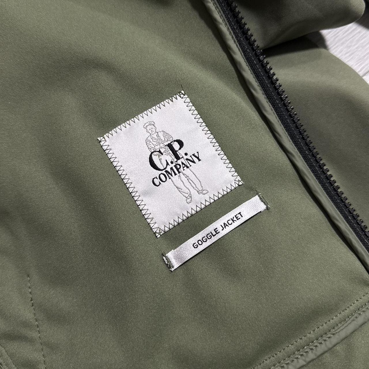 CP Company Green Soft Shell-R Goggle Jacket