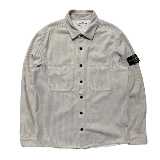 Stone Island Cream Heavy Corduroy Shirt