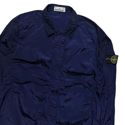 Stone Island Nylon Metal Blue Overshirt - Known Source